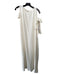 Helmut Lang Size M White Satin Sleeveless Solid Tie Detail Scoop neck Dress White / M