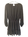 Ramy Brook Size M Black Missing Fabric Tag Long puff sleeve lined Dress Black / M