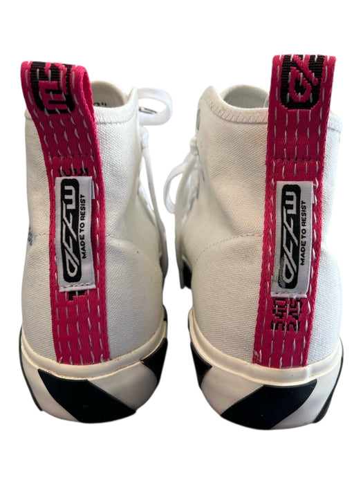 Off-White Shoe Size 10 AS IS white, black, pink canvas & rubber arrow Sneakers white, black, pink / 10