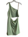 Alice & Olivia Size 10 Green Triacetate Blend Zip & Hook Closure Dress Green / 10
