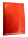 Prada Red Leather Gold hardware Square Card Holder Wallets Red
