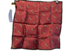 Burberry Red Wine Silk Square Burberry print Pocket Square scarf Red Wine / S