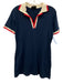 Tuckernuck Size S Navy Blue, White, Red Cotton Short Sleeve Collar Mini Dress Navy Blue, White, Red / S
