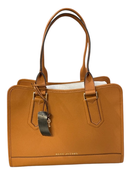 Marc Jacobs Caramel Leather Top Handles Top Zip Gold Hardware key detail Bag Caramel / M