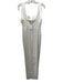 Sau Lee Size 8 Ivory Acetate & Viscose Sleeveless Leg Slit Dress Ivory / 8