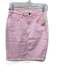 Jen 7 Size 2 Pink Cotton Denim Zip Fly Pencil Skirt Pink / 2