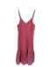 J. Crew Size 2 Red & White Polyester Spaghetti Strap Circles Drop Waist Dress Red & White / 2