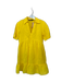Zara Size S Yellow Linen Blend Short Sleeve Collar V Neck Dress Yellow / S
