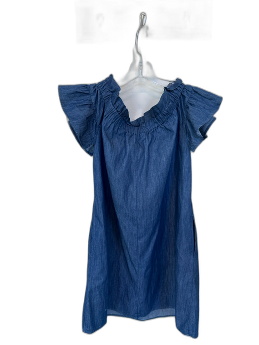 Corey lynn calter Size XS Dark Wash Cotton Off Shoulder Denim Dress Dark Wash / XS