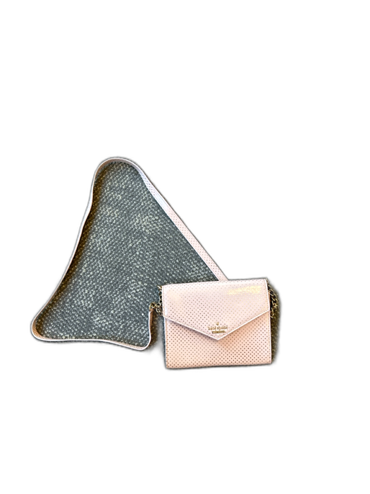 Kate Spade Pink & Gold Patent Leather Polka Dots Front Flap Crossbody Bag Pink & Gold / S