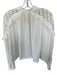 Free People Size S White Rayon Lace Long Sleeve Button Up Top White / S