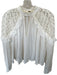 Free People Size S White Rayon Lace Long Sleeve Button Up Top White / S