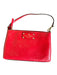 Kate Spade Red Leather Zipper Inside Pocket Shoulder Bag Purse Red / Mini