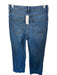 J Crew Size 27 Dark Wash Denim Wide Leg Button Up High Waist Full Length Jeans Dark Wash / 27