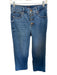 J Crew Size 27 Dark Wash Denim Wide Leg Button Up High Waist Full Length Jeans Dark Wash / 27