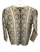 J Crew Size XS snake print Long Sleeve Scoop Neck Ribbed Detail Top snake print / XS