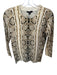 J Crew Size XS snake print Long Sleeve Scoop Neck Ribbed Detail Top snake print / XS