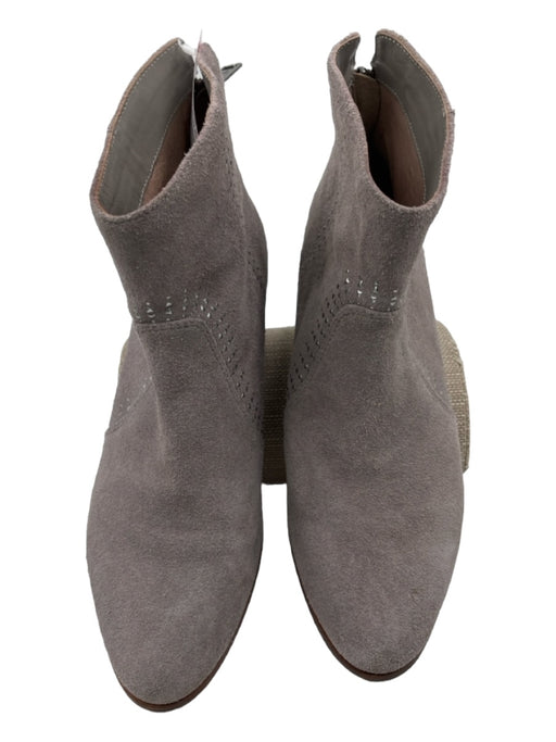 Joie Shoe Size 40 Gray & Silver Suede Silver Studs Low Block Heel Booties Gray & Silver / 40