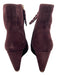Joie Shoe Size 40 Dark Purple Suede Wedge Inner Side Zip Round Toe Booties Dark Purple / 40
