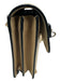 Valentino Beige Leather Black Trim Stud Detail Wrist Strap Gold Hardware Bag Beige / S