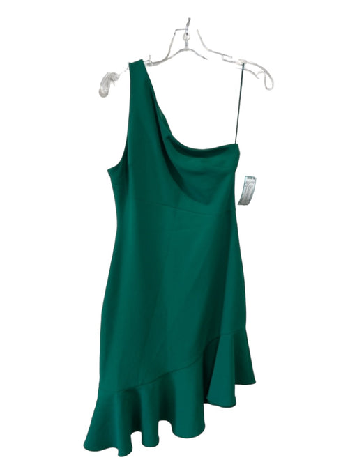 5a7 Cinq a Sept Size 8 Green Polyester Blend One Shoulder Sleeveless Dress Green / 8