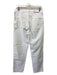 7 For All Mankind Size 29 White Cotton Denim Button & Zip seam detail Jeans White / 29