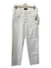 7 For All Mankind Size 29 White Cotton Denim Button & Zip seam detail Jeans White / 29