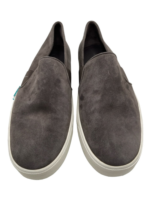 Vince Shoe Size 9.5 Gray & White Suede round toe Slip On Elastic Detail Sneakers Gray & White / 9.5