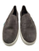 Vince Shoe Size 9.5 Gray & White Suede round toe Slip On Elastic Detail Sneakers Gray & White / 9.5