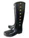 Hunter Shoe Size 9 Black Rubber Brass Hardware Textured Waterproof Boots Black / 9