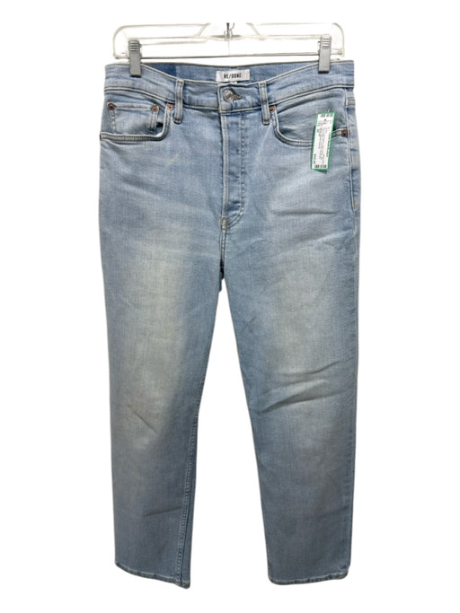 RE/DONE Size 29 Light Wash Cotton Denim Mid Rise Button Fly Pockets Jeans Light Wash / 29