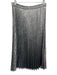 XiRENA Size M Silver Polyester Elastic Waist Accordion Pleat Maxi Skirt Silver / M
