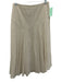 Theory Size 4 Cream Cotton Circle Eyelet Side Zip Maxi Skirt Cream / 4