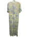 Love Shack Fancy Size M Baby Blue & Yellow Cotton 1/2 Sleeve Lace Detail Dress Baby Blue & Yellow / M