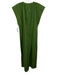 A Piece Apart Size 8 Hunter Green Cotton Cap Sleeve Stitch Detail Maxi Dress Hunter Green / 8