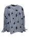 Derek Lam Size 6 Blue, White & Black Cotton Long Sleeve Pinstripe Top Blue, White & Black / 6