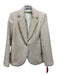 Elie Tahari Size 6 Pink & White Wool Blend Tweed Button Front Blazer Jacket Pink & White / 6