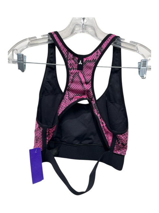 Ultra Cor Size Large Pink & Black Polyester Blend Snake Bra Top Pant Set Pink & Black / Large