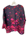 Eva Franco Size XL Purple & Red Polyester jaquard Long Bell Sleeve Coat Purple & Red / XL