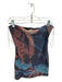 With Jean Size M Pink & blue Polyester Blend Strapless Abstract Mini Dress Pink & blue / M