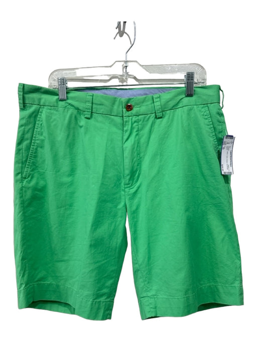 Polo Size 34 Green Cotton Solid Khakis Men's Shorts 34