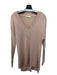 Rag & Bone Size XS Blush Beige Viscose Long Sleeve Knit V Neck Sweater Blush Beige / XS