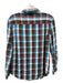 Polo Size L Blue & Red Cotton Blend Plaid Flannel Button Down Long Sleeve Shirt L