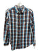 Polo Size L Blue & Red Cotton Blend Plaid Flannel Button Down Long Sleeve Shirt L