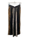 Blank London Size PS Black, Brown & Tan Viscose Elastic Waist Wide Leg Pants Black, Brown & Tan / PS