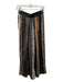 Blank London Size PS Black, Brown & Tan Viscose Elastic Waist Wide Leg Pants Black, Brown & Tan / PS