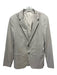 Theory Beige Cotton Blend Solid 2 Button Men's Blazer 38