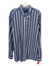 Ralph Lauren Size XL Blue & White Cotton Striped Button Down Long Sleeve Shirt XL