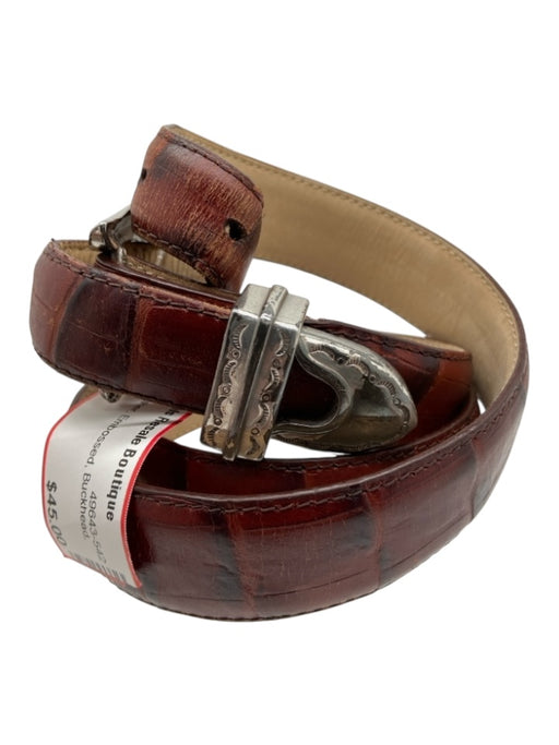 Sentry Brown Leather Embossed Men's Belt