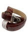 Sentry Brown Leather Embossed Men's Belt